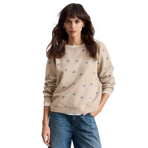 White Stuff Heart Embroidered Sweat